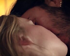 Pussycat and Naked in Love Couple on the bed