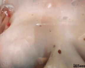 Loads of milk from my bitchy lactating bumpers