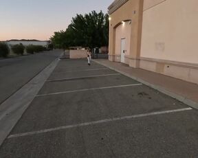 Out ambling around nude in public on Thanksgiving! Ginormous inborn fun bags out, coochie frolicking!