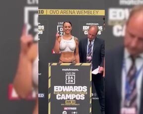 Cherneka Johnson hottest. Hd Art Weigh-in before the fight.mp4