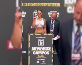 Cherneka Johnson hottest. Hd Art Weigh-in before the fight.mp4