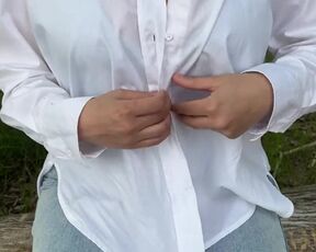 Ultra-Kinky dame lost the bet and went to the park to flash her humungous nude baps by bustyfox - BOOBS RADAR