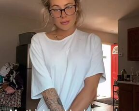 A schoolgirl partakes in the eighteen+ compete and flashes her toned fantastic assets by badharleybad - Topless TikTok