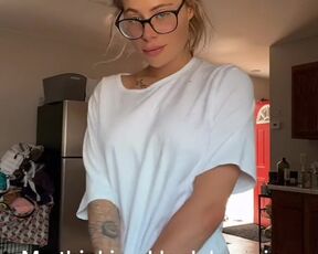 A schoolgirl partakes in the eighteen+ compete and flashes her toned fantastic assets by badharleybad - Topless TikTok