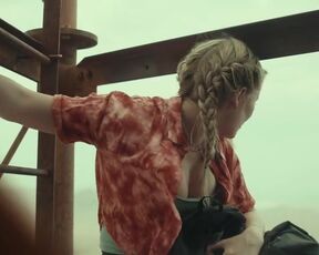Grace Caroline Currey, Virginia Gardner - Fall (2022) Thriller Scenes