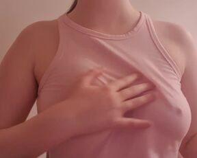 18yo teen massages big boobs