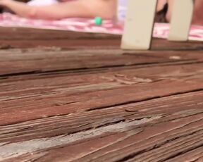Spying on a SUNBATHING MILF