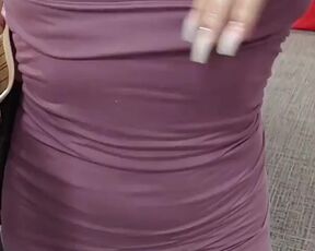 Wow! Sensual Perfect Boobs. Topless in Public