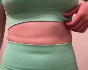 Super-Naughty lady's yoga usually finishes with frenzied jiggling of her pointy all-natural globes by twosexyasians - Topless TikTok