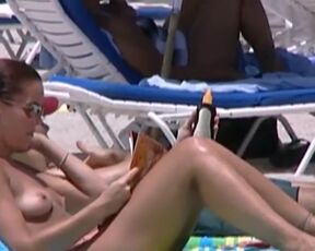 South Florida Chicks Bare on the Beach