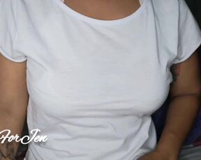 UNLOADING MILK from YOUTHFULL LACTATING COUGAR