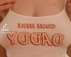 Took it off and jumped around. TikTok's Natural Boobies