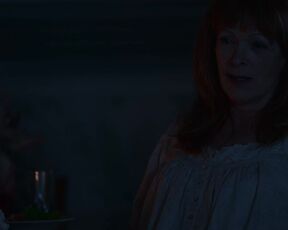 Gina Rodriguez in public nudity movie scene - Awake (2021)