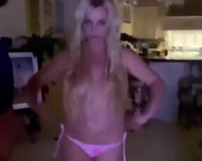 Britney Spears - Home Topless Video (2022) How the celebs go crazy