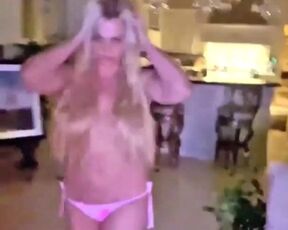 Britney Spears - Home Topless Video (2022) How the celebs go crazy