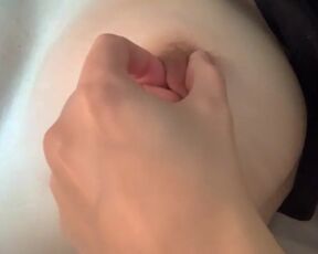 Hot Nipple Playing Close-up