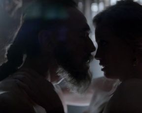 TV show scene Alyssa Sutherland Nude - Vikings (2015) s03e04 