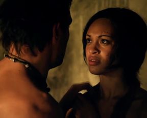 Hot scene Hanna Mangan-Lawrence, Cynthia Addai-Robinson Nude - Spartacus (2012) s2e7-9 