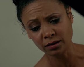 Sexy Thandie Newton Sexy - Westworld s01e04 (2016) TV show scenes