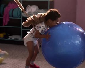 Sexy Salma Hayek, Maria Bello Sexy - Grown Ups 2 (2013) TV show scenes