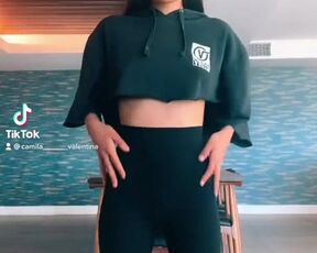 A short topless video with a long camera hit