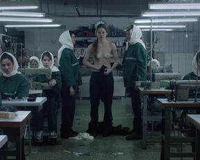 Sandra von Ruffin, Mariana Novak, etc - The Penal Colony (2017) Topless Film Scene
