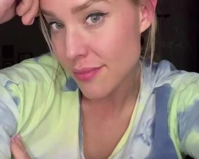 Blondie decides to spice up a boring evening with topless dangling boobs by pennyjane20 - NUDITY TIKTOK