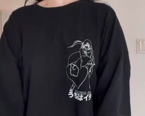 The head down and melons of this tatted TikTok girl are seen by all by GOTHSPVT - TIKTOK NAKED GIRL