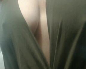The girl flashed her tits in close-up. Big boobs!