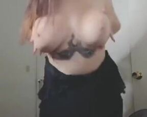 Busty Nude Girl on TikTok Clip