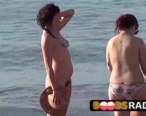 Mature girl with a flawlessly smooth-shaven puss is luving bare on a naturist beach, all day lengthy