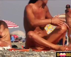 A insane spycam is making a molten flick on the beach, while no one else is witnessing