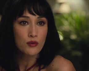 Maggie Q hot - The Protege (2021) Bedroom Scene