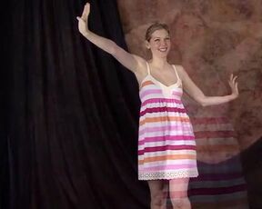 Muddy minded woman is toying with her baps in front of the camera, and lactating