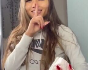 Nude TikTok - Topless Girl and Mirror Challenge Wipe it down