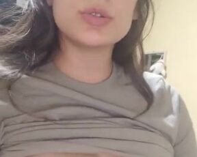 Hot Busty Babe - Selfie Vertical Nude Video