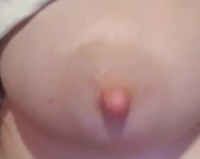 Rubbing on Young Boob