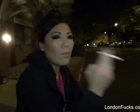 London Keyes is regularly traveling around the world and having showers in front of the camera