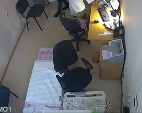 Hidden Cam in the ultrasound room. Full examination of the girl