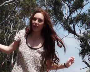 My naked neighbor in nature shows her pussy and tits. Does she look like a girl from your neighborhood