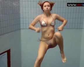 Bouncing boobs underwater