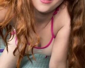 Jessie St. Claire tries on her new sheer outfit haul then masturbates to herself