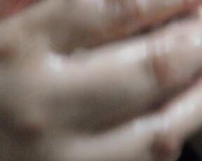 Solo Boobs Oil Massage and Slapping Close Up