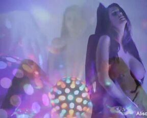 Sexy big boobed disco ball babe Alison Tyler