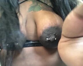 Pierced Big Nipples Clamped Show