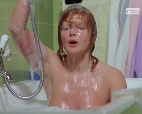 Susann Thiede nude, Angelika Waller topless. Polizeiruf 110 (1987) Classic TV Show. Bathtub Nude Scene