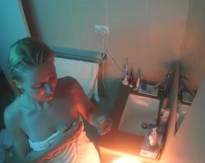 Kasia Stelmach naked. Blur (2022) Peeping Hidden Cam Movie Scene