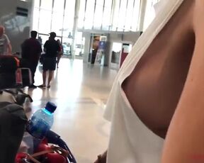 Milo Moire topless - Airport (2024) hot scene