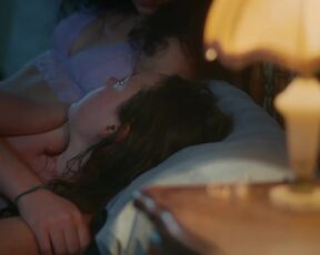 Lesbian Scene: Salomé Richard nude, Camille Moutawakil nude - L'échappée (2023)