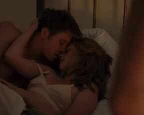 Kristen Stewart nude. On the Road (2012) Threesome Celebs Sex Scene